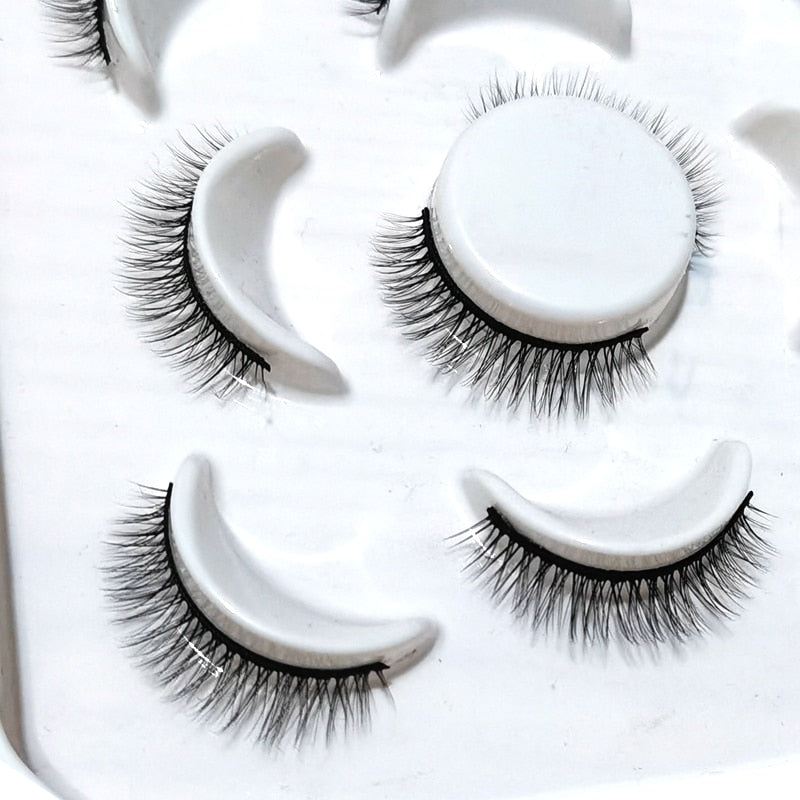 5 pairs 8-25mm Natural 3D Fluffy false eyelashes makeup kit Mixed Mink Lashes extension Dramatic Volume fake lashes