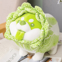 Load image into Gallery viewer, Cute Vegetable Fairy Plush Toys Japanese Cabbage Dog Fluffy Soft Shiba Inu Pillow Stuffed Animals Doll for Kids Baby Girls Gifts
