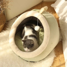 Load image into Gallery viewer, Sweet Cat Bed Warm Pet Basket Cozy Kitten Lounger Cushion Cat House Tent Very Soft Small Dog Mat Bag For Washable Cave Cats Beds
