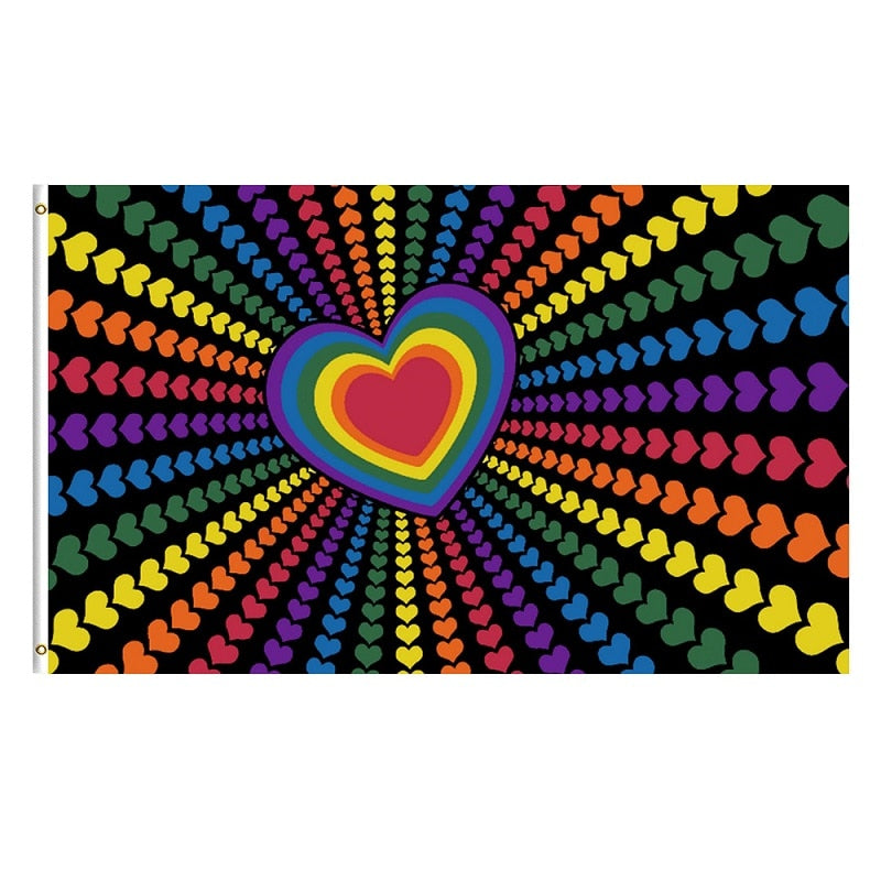 LGBT Gay Flag Rainbow Pride Bisexual Lesbian Pansexual trans transgender Non-Binary Asexual