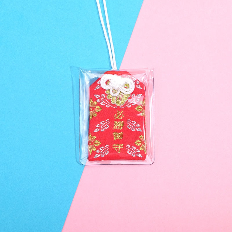 Japanese Prayer Omamori Pray Fortune Beauty Health Safety Lucky Charms Wealth Bag Guard Talisman Pendant Keychain Couple Gift