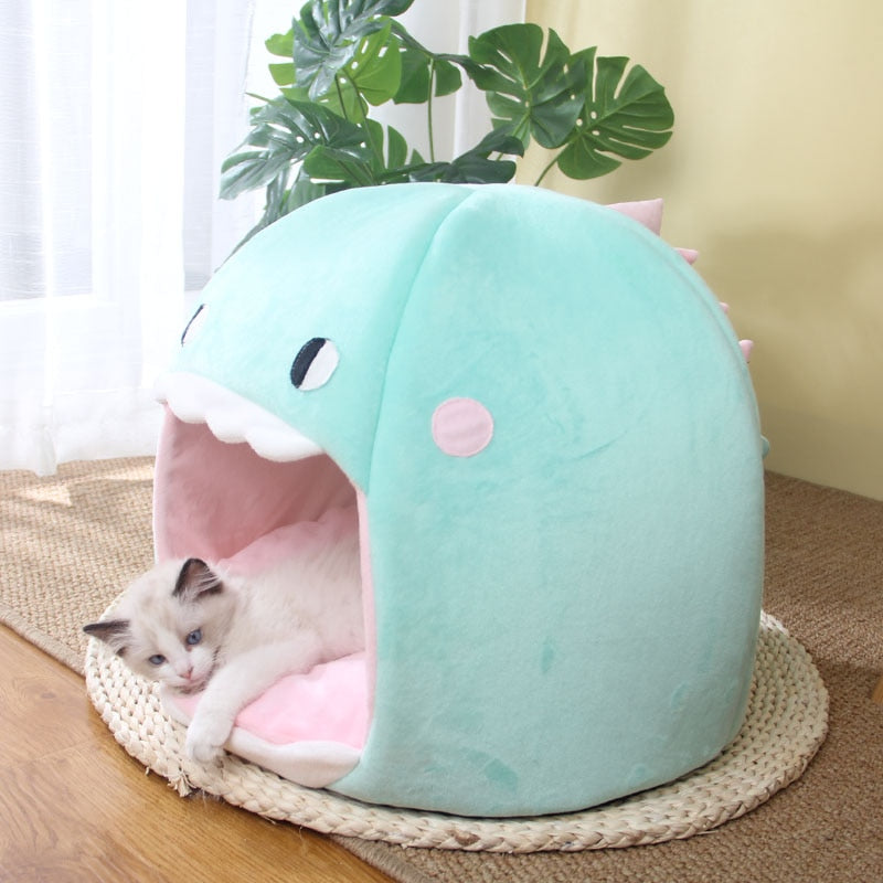 Cave Cat House Pet Bed Tent Lounger Dog Basket Mat Puppy Kittens Warm Cozy House Kennel Cushion Supplies Bed For Cats