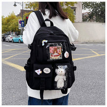Load image into Gallery viewer, Cute Women Backpacks Waterproof Multi-Pocket Nylon School Backpack for Student Female Girls Kawaii Laptop Book Pack Mochilas
