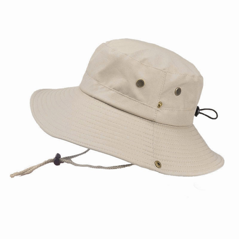 Men's Hat Panama Bucket Hat Outdoor Sun Protection Hats For Men Fashion Summer Hat Sun visor Fisherman's Hat Anti-UV Sun Hat
