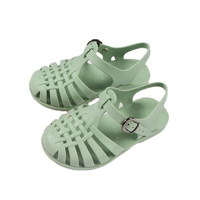 Baby Gladiator Sandals Breathable Hollow Out Shoes Pvc Summer Kids Shoes New Fashion Beach Children Sandals Boys Girls