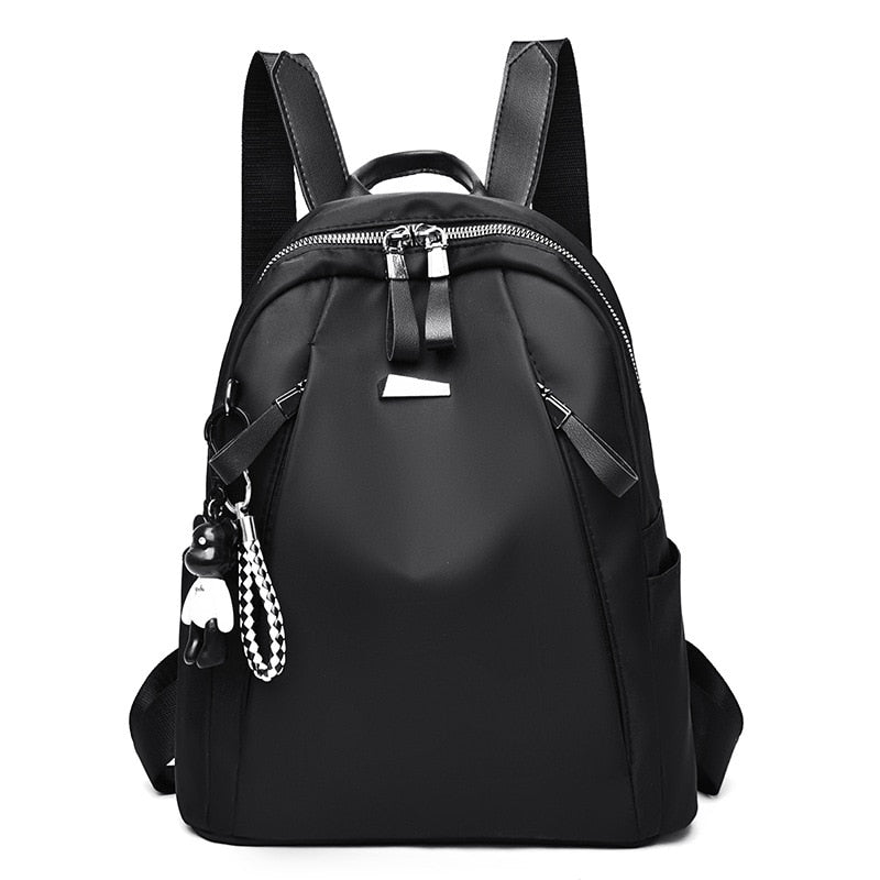 Fashion Backpack Waterproof Backpack For Women Quality School Bags Female Solid Color Travel Small Bag Female Multi-Function Bag