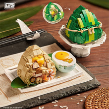 Load image into Gallery viewer, Traditional Chinese Dim Sum Mini Building Blocks DIY Cantonese Delicious Food Dumpling Toys For Children Gifts sticky rice diy assembly
