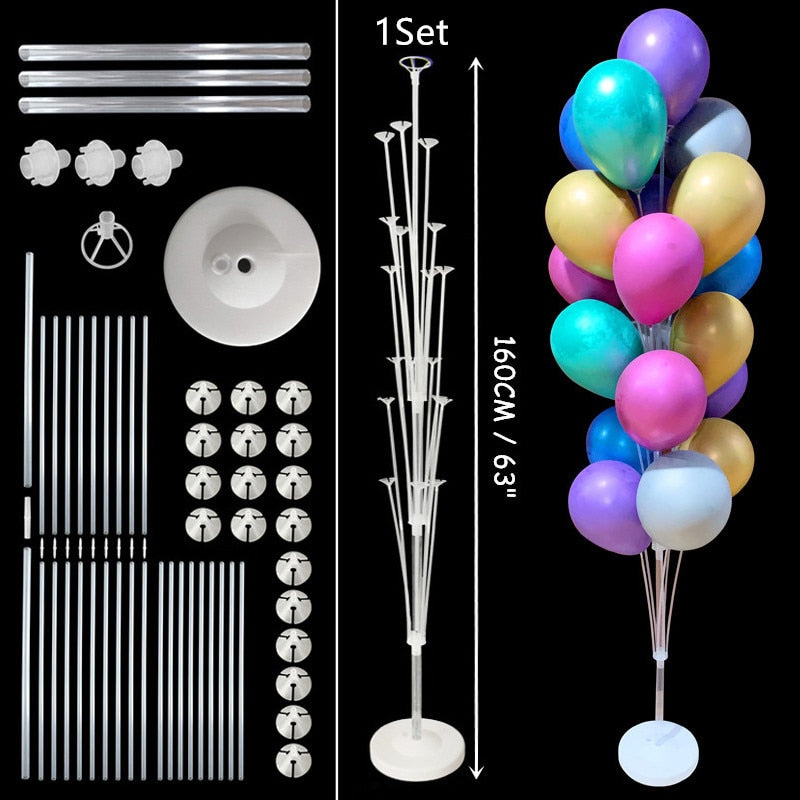 Balloon Column Balloon Stand for Baby Shower Birthday Wedding Party Decoration Eid Baloon Arch Kit Pump Clip Ballons Accessories