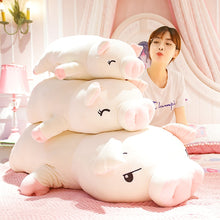 Load image into Gallery viewer, 40-75cm Squishy Pig Stuffed Doll Lying Plush Piggy Toy Animal Soft Plushie Hand Warmer Pillow Blanket Kids Baby Comforting Gift
