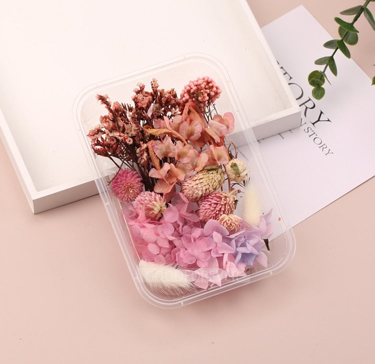 Artificial Plants Natural Real Dried Flowers Candles Mold Epoxy Resin DIY Making Decoration Home Accessories Crafts supplies 17x12x3.5cm