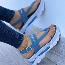 Load image into Gallery viewer, Women Sandals New Platform Sandals For Summer Wedges Shoes Women Platform Heels Sandalias Mujer Luxury Summer Flip Flops
