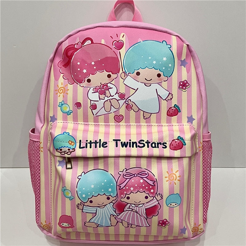 40Cm Kawaii Kittys Cinnamoroll Kuromi My Melody Cartoon Cute Leather Transparent Children's Backpack School Bag