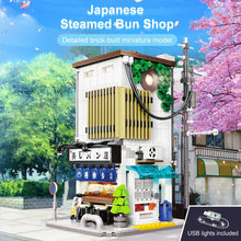 Load image into Gallery viewer, City LED Japanese Steamed Bun House Architecture Building Blocks Friends Shop Figures Bricks Toys for Kids Gifts 1108 Pieces diy crafting
