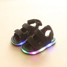 Load image into Gallery viewer, Size 21-30 Baby Led Shoes Glowing Sandals Elegant Children Casual Sandals Solid Good Quality Fashion Baby Girls Boys Shoes
