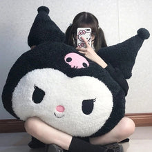 Load image into Gallery viewer, Oversized Plush Kuromi Melody Pillow Cushion Cute Cartoon Doll Sofa Valentine Day Kawaii Girlfriend Birthday Present
