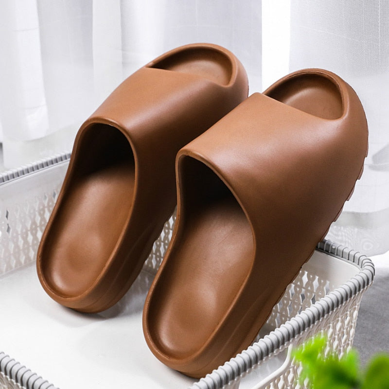 Coslony slippers for Men Fashion Summer Solid Color Casual Home Slipper Shoes Eva Non-slip Shoes Beach Slides shower slippers