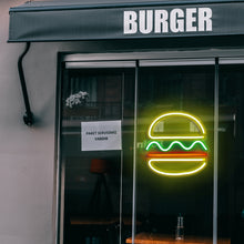 Load image into Gallery viewer, Burger shop Neon Light Coffee Cup Luminous LED Sign Party restaurant Shop Birthday Room Mural Personality Art Wall Decoration custom design handmade
