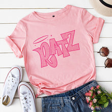 Load image into Gallery viewer, Brat Ratz Mouse hamster Woman Kawaii rat meme Tshirts Short Sleeve Top Tee Shirt Women T-shirt Custom handmade print design
