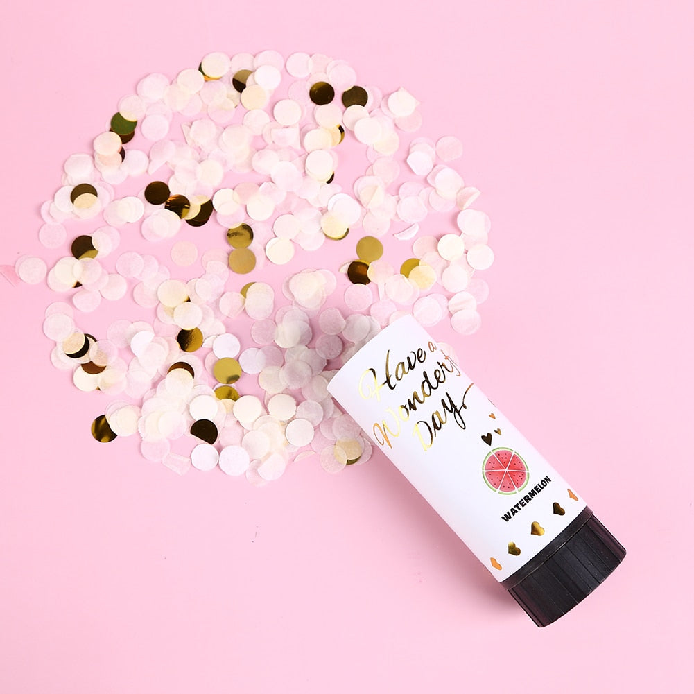 Confetti Cannon Air Compressed Poppers Wedding Confetti Anniversary Bridal Baby Shower Birthday Party Decor Supplies
