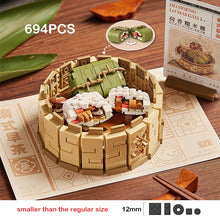 Load image into Gallery viewer, Traditional Chinese Dim Sum Mini Building Blocks DIY Cantonese Delicious Food Dumpling Toys For Children Gifts sticky rice diy assembly
