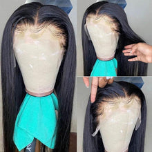 Load image into Gallery viewer, Straight Lace Front Wig For Women Human Hair Wigs 13x4/13x6 HD Transparent Lace Frontal Wig 4x4 Lace Closure Wig 28 30Inch 28 30Inch  handmade
