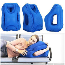 Load image into Gallery viewer, Inflatable Air Cushion Travel Pillow Headrest Chin Support Cushions for Airplane Plane  Office Rest Neck Nap Pillows
