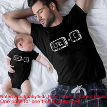 Load image into Gallery viewer, Family Matching T-Shirts Mother and Daughter Father Son Shirts Girls Boys Bodysuits Cotton Family Clothes Summer Funny custom design hand printed

