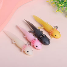 Load image into Gallery viewer, Axolotl Keychain Fish Giant Salamander Stress Keychain Toy Squeeze Antistress kawaii Toys Girls Gag Gifts handmade rare exotic
