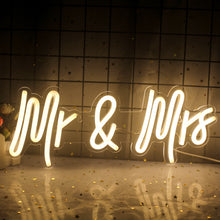 Load image into Gallery viewer, Neon Sign LED Light Home Art Wedding Bar Bedroom Aesthetic Room Birthday Party Clue Wall Decorate Gift custom design handmade marriage engagement wedding
