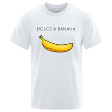 Load image into Gallery viewer, Dolce &amp; Banana Fashion Print Men T-shirts Casual Breathable Tops Oversized Cotton Tshirt Male Short Sleeve Tees custom prints
