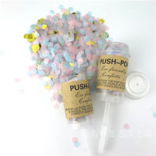 Load image into Gallery viewer, Push Up Confetti Popper 10 Piece set Pastel Wedding Party Exploding Confetti Baby Bridal Shower Birthday Decoration
