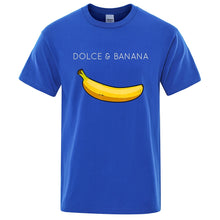 Load image into Gallery viewer, Dolce &amp; Banana Fashion Print Men T-shirts Casual Breathable Tops Oversized Cotton Tshirt Male Short Sleeve Tees custom prints
