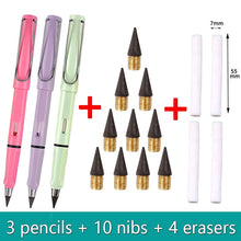 Load image into Gallery viewer, 17pcs/Set Infinity Pencils No Sharpening Eternity Pencils No Ink Kawaii Unlimited Pens Art Supplies School Stationery Eraser artist craft
