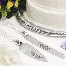 Load image into Gallery viewer, CUSTOM Stainless Steel Wedding Cake Knife and Server Set  Cake Shovel Desserts Cake Cutting Set Pie Cutter Customizable Object
