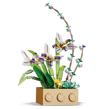 Load image into Gallery viewer, Building Block Flower Orchid Series Bonsai Girl Build Toy Flowers Adult Flower Arrangement Assembly Toys For Gifts
