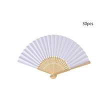 Load image into Gallery viewer, 50/30 PCS personalized hand-painted foldable paper fan portable party wedding supplies hand dance fan gift Chinese decoration custom engraved
