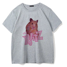 Load image into Gallery viewer, Brat Ratz Mouse hamster Woman Kawaii rat meme Tshirts Short Sleeve Top Tee Shirt Women T-shirt Custom handmade print design
