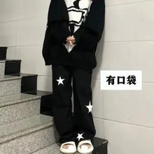 Load image into Gallery viewer, cargo parachute pants women Goth Baggy Leg Pants Women Harajuku Punk Fairy Grunge Trousers Dark Aesthetic Emo traf y2k clothes
