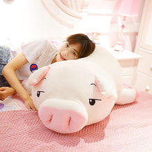 Load image into Gallery viewer, 40-75cm Squishy Pig Stuffed Doll Lying Plush Piggy Toy Animal Soft Plushie Hand Warmer Pillow Blanket Kids Baby Comforting Gift
