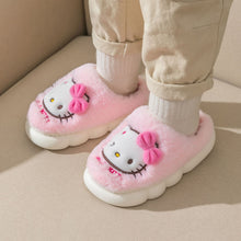 Load image into Gallery viewer, Kawaii Kitty Slippers Non-Slip Warm Cute Cartoon Anime Home Autumn and Winter Girls Plush Slipper Plush Gifts
