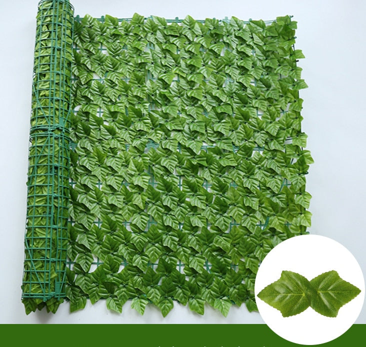 Artificial Ivy Hedge Green Leaf Fence Panels Faux Privacy Fence Screen for Home Outdoor Garden Balcony Decoration crafting material design art DIY