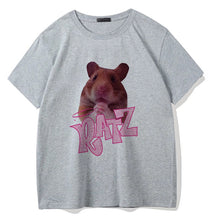 Load image into Gallery viewer, Brat Ratz Mouse hamster Woman Kawaii rat meme Tshirts Short Sleeve Top Tee Shirt Women T-shirt Custom handmade print design
