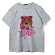 Load image into Gallery viewer, Brat Ratz Mouse hamster Woman Kawaii rat meme Tshirts Short Sleeve Top Tee Shirt Women T-shirt Custom handmade print design
