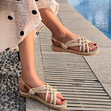 Load image into Gallery viewer, Sandals Woman Shoes Braided Rope with Traditional Casual Style and Simple Creativity Fashion Sandals Women Summer Shoes
