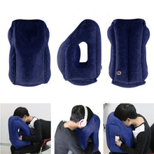 Load image into Gallery viewer, Inflatable Air Cushion Travel Pillow Headrest Chin Support Cushions for Airplane Plane  Office Rest Neck Nap Pillows
