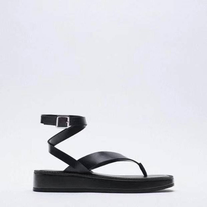 Flip Flops Sandal for Women Summer Ankle Strap Sandals Platform