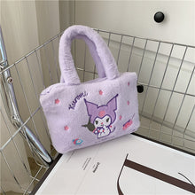 Load image into Gallery viewer, Kawaii Plush Bag Kuromi Backpack Anime Melody Cinnamoroll Plushie Handbags Pochacco Cartoon Stuffed Bag for Girls Gifts

