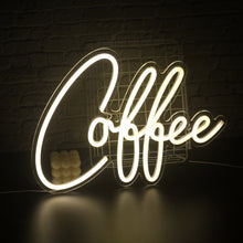 Load image into Gallery viewer, Coffee Cafe Neon Light Coffee Cup Luminous LED Sign Party Wedding Shop Birthday barista Room Personality Art Wall Decoration custom design handmade
