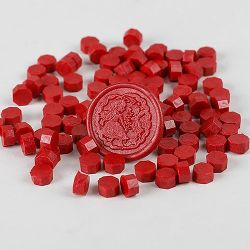 100 Pieces Retro Sealing Wax Seal Stamp Wax Beads Scrapbook Material Wedding Birthday Party Invitation stamp DIY stamp decoration