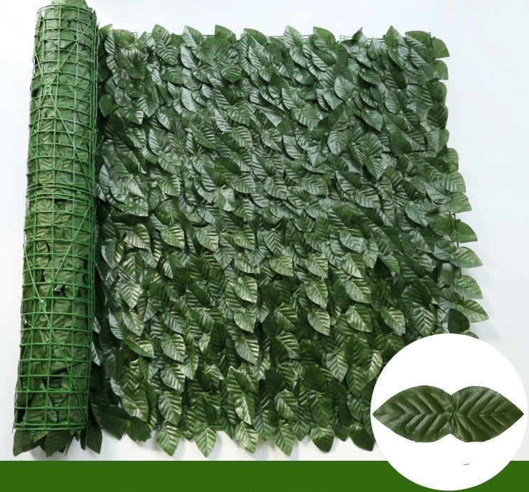 Artificial Ivy Hedge Green Leaf Fence Panels Faux Privacy Fence Screen for Home Outdoor Garden Balcony Decoration crafting material design ART DIY